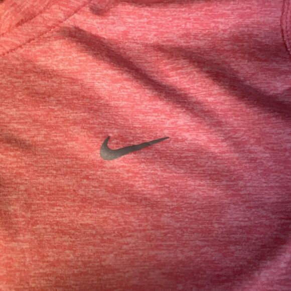 Nike Element Women’s Quarter Zip Long Sleeve Running Top Coral Size Small - Picture 2 of 10